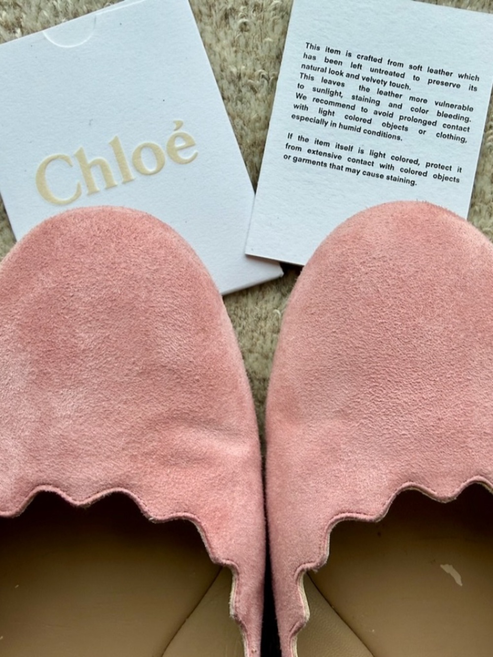 Chloe pink ballerina flats - Size 10 US / 40 IT - Picture 2 of 6